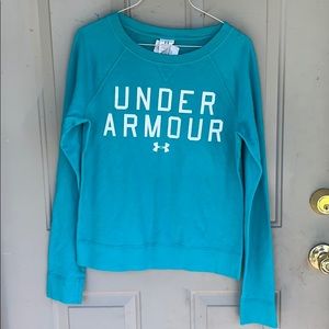 💋Under Armour Logo Crew Neck Blue Medium